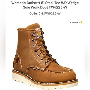 Women’s Carhartt 6” Steel Toe WP Wedge Sole Work Boot FW6225-W Size 6